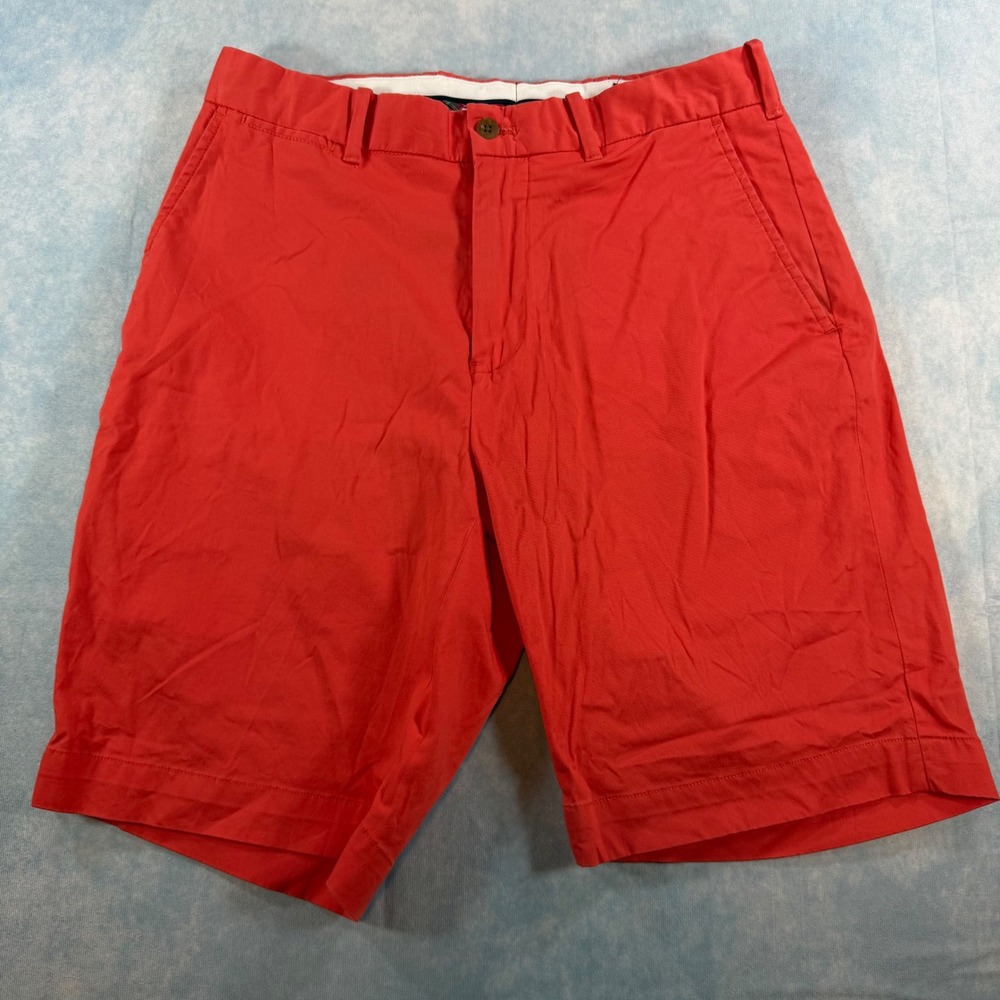 Polo Golf Ralph Lauren Shorts Mens 30 Red Excellent Stretch Cotton Twill